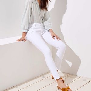 LOFT white jeans
